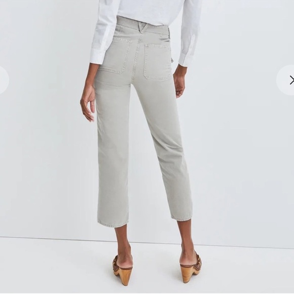 Veronica Beard Rinley Cropped Straight Leg High Rise Pants Sz 27 - Picture 2 of 13